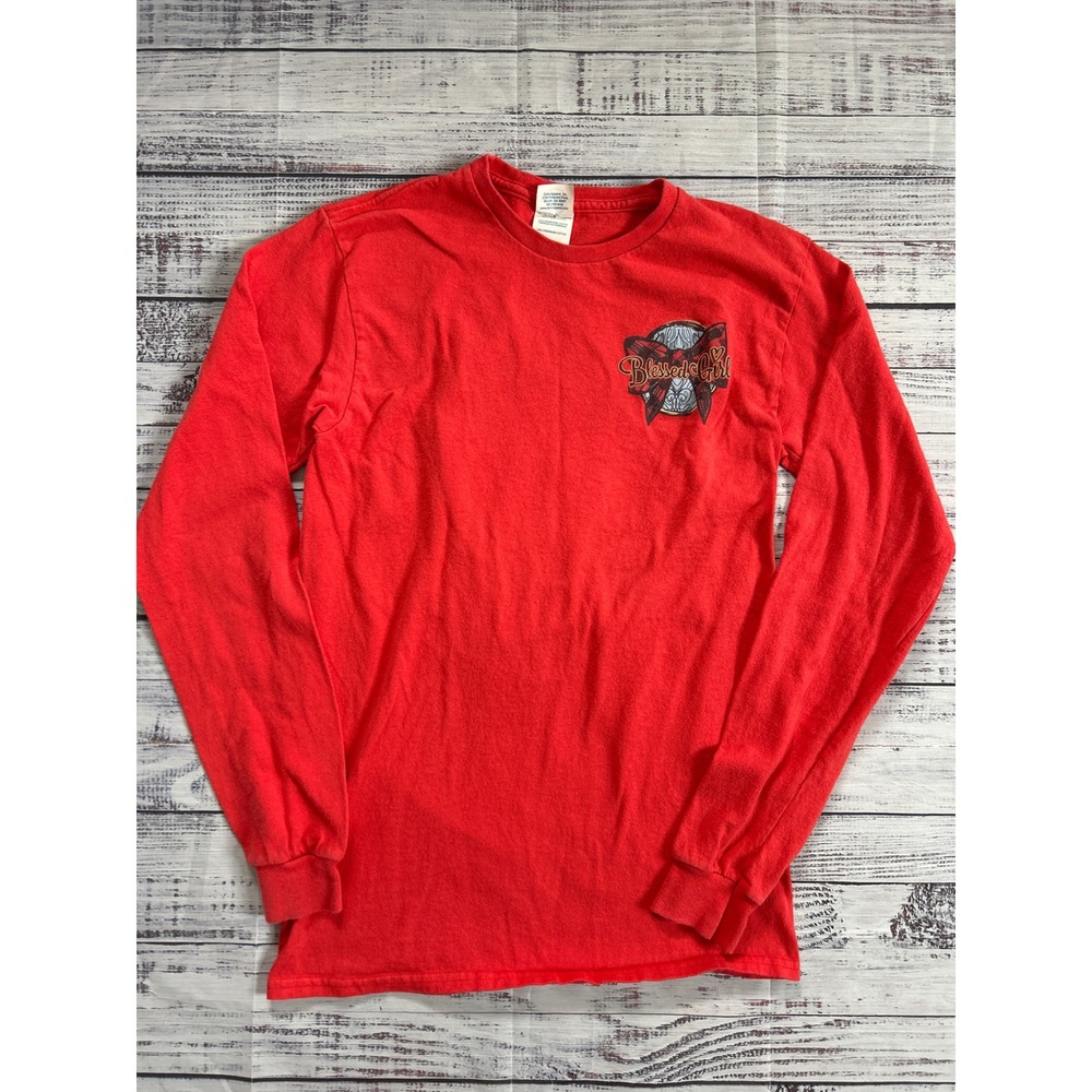 Blessed‎ Girl Long Sleeve Graphic T-Shirt His Love Endures For Heifer Small